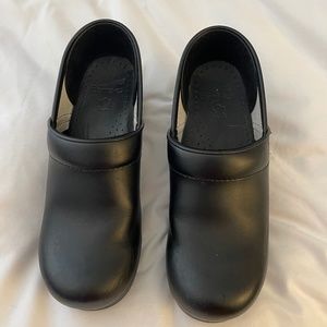 Dansko Professional black leather clogs